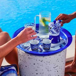 Alternative view of Bialetti Set 2 Bicchierini E 2 Palettine Argentate Bialetti Blu Mediterraneo