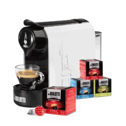 Bialetti Gioia Bialetti - Macchina Da Caffè Espresso Con 4 Box Di Capsule A Scelta