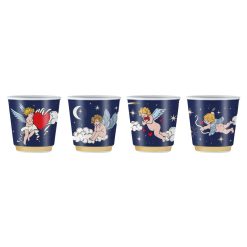 Bialetti Set 4 Bicchierini Con Angeli - Cielo Stellato