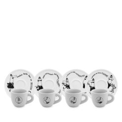 Bialetti Set 4 Tazzine Moka Carosello