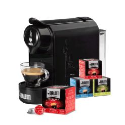 Bialetti Gioia Bialetti - Macchina Da Caffè Espresso Con 4 Box Di Capsule A Scelta