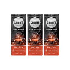 Bialetti Kit 3 Confezioni Macinato Universale Nocciola