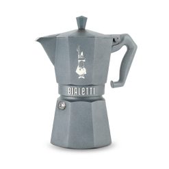 Bialetti Moka Exclusive Octagonal Induction Silver Grey - 6 Tazze