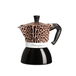 Bialetti Moka Induction 4 Tazze Leopardo D&G