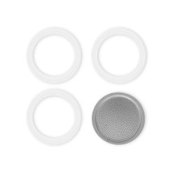 Bialetti Set 3 Guarnizioni E 1 Piastrina 9 Tazze